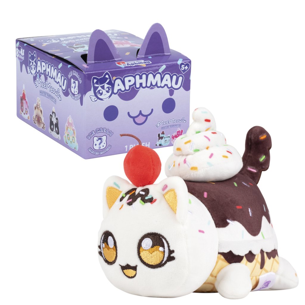Aphmau 6" Mystery MeeMeows Plush - Ice Cream SEALED CASE