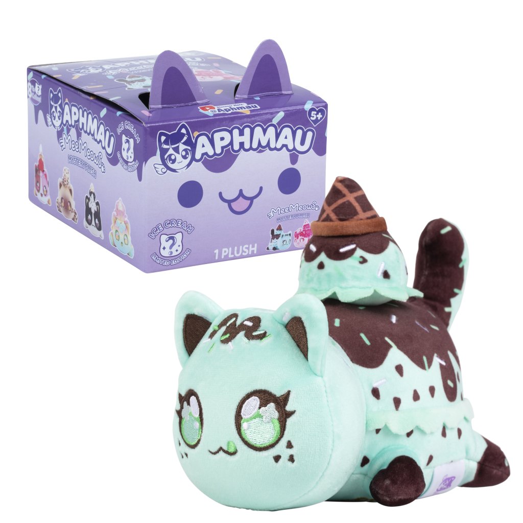 Aphmau 6" Mystery MeeMeows Plush - Ice Cream SEALED CASE