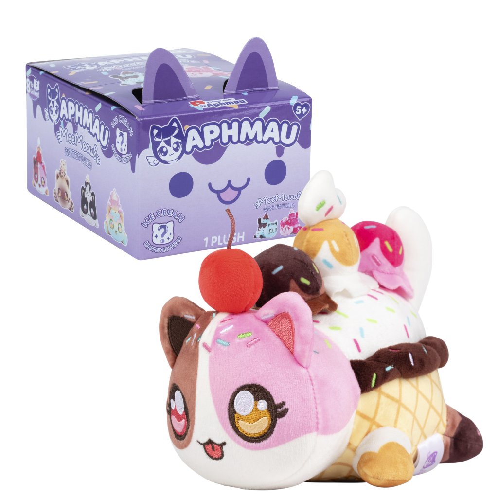 Aphmau 6" Mystery MeeMeows Plush - Ice Cream SEALED CASE
