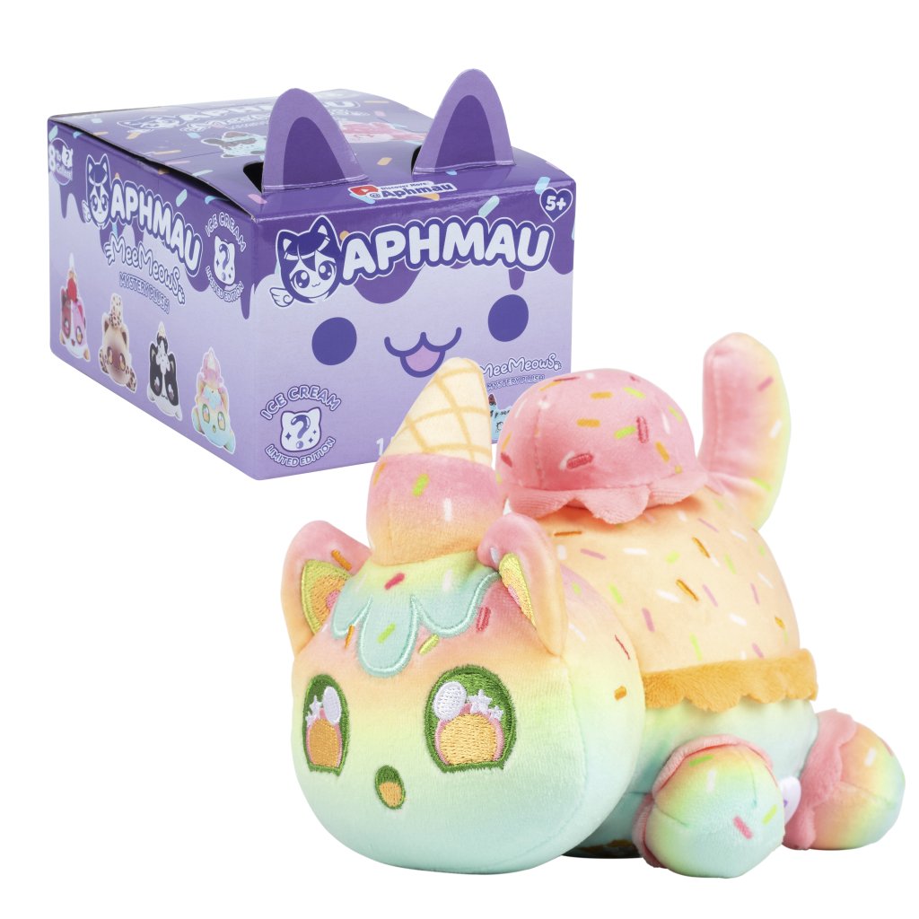 Aphmau 6" Mystery MeeMeows Plush - Ice Cream SEALED CASE