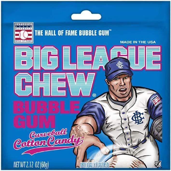 BIG LEAGUE CHEW BUBBLE GUM - COTTON CANDY