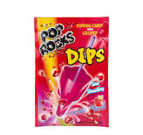 POP ROCKS DIPS - Sour Strawberry