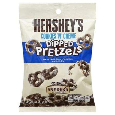 HERSHEY'S COOKIES N CREME DIPPED PRETZELS