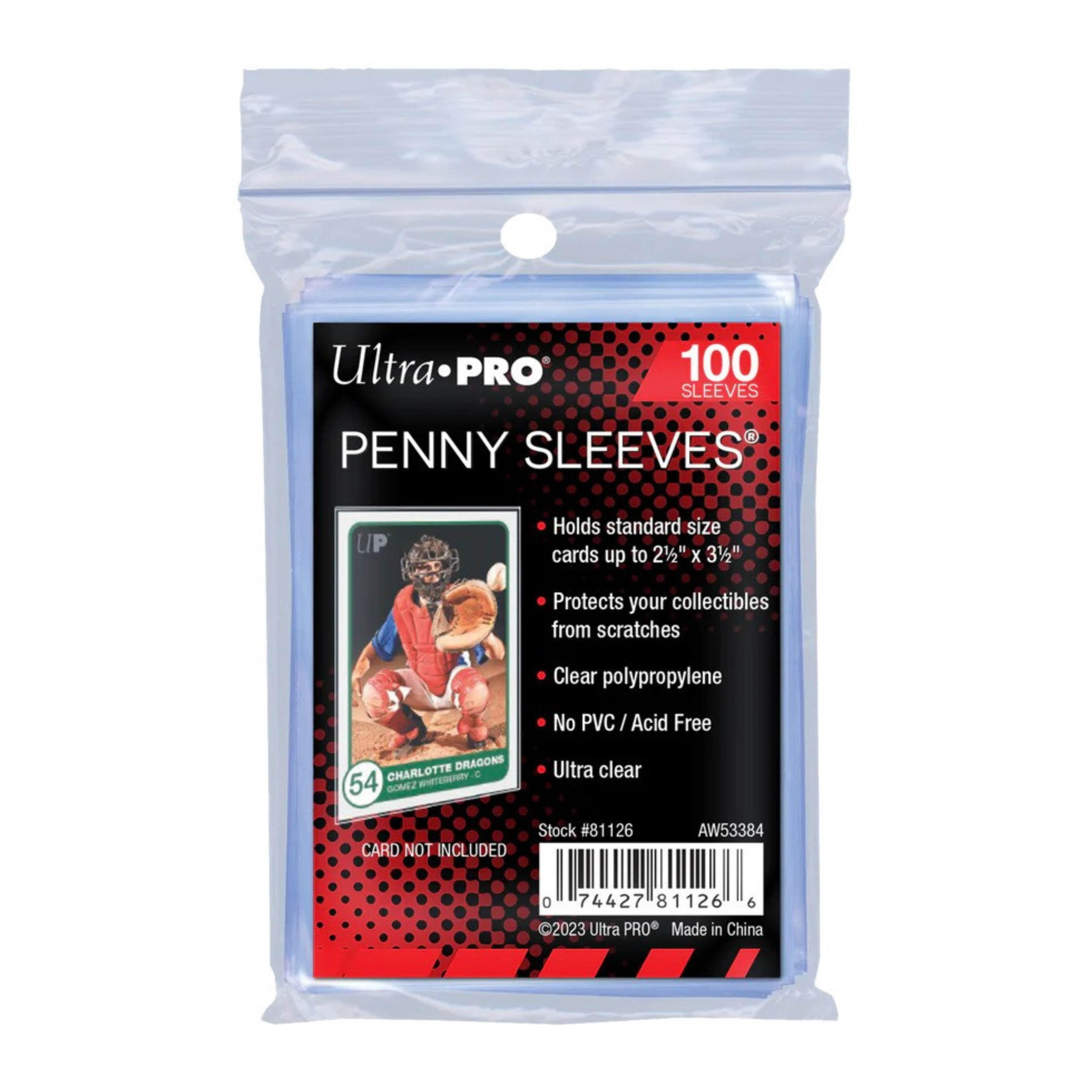 ULTRA PRO - 2.5" x 3.5" Soft Card Sleeves - 100 Pack