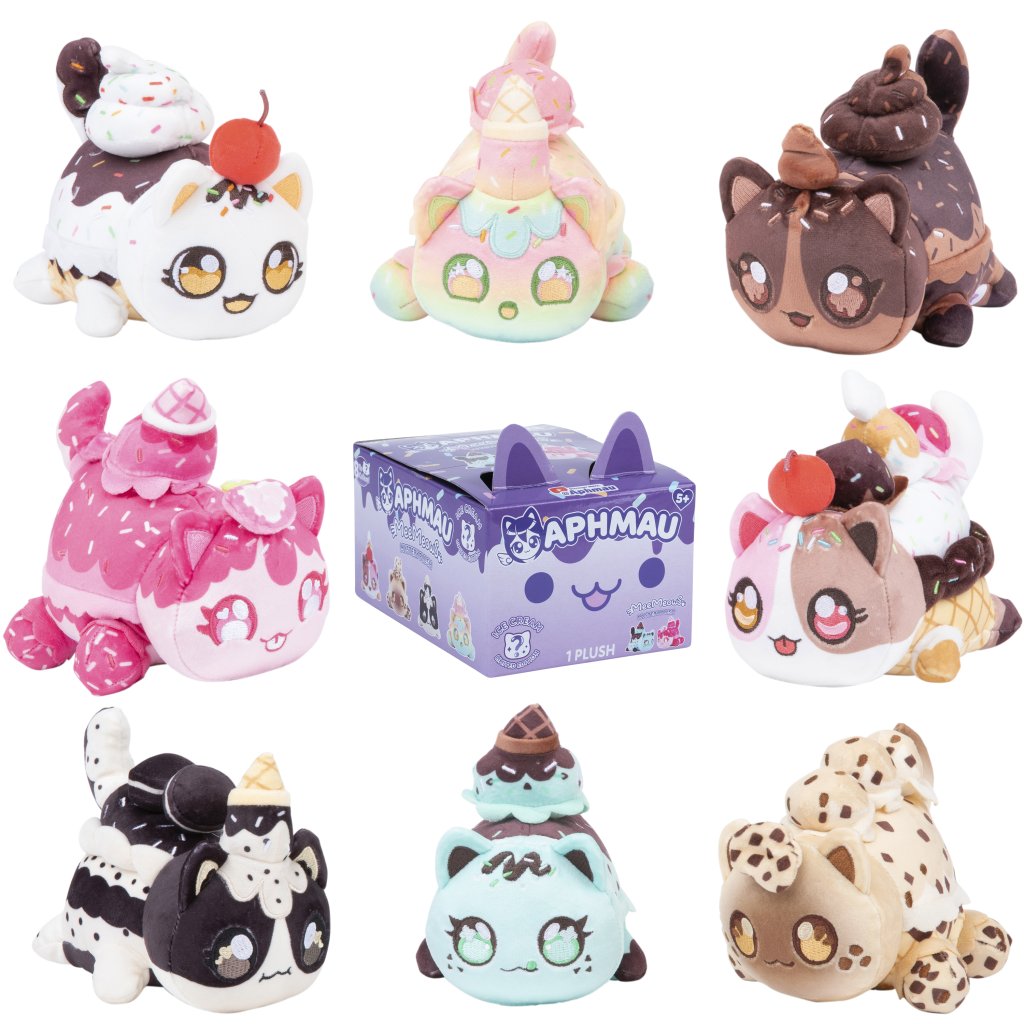 Aphmau 6" Mystery MeeMeows Plush - Ice Cream SEALED CASE