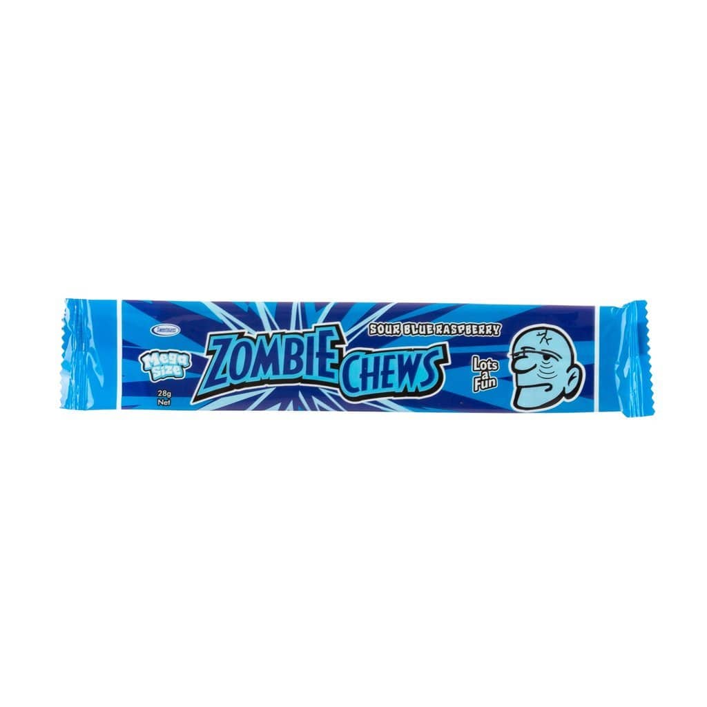 ZOMBIE CHEWS SOUR BLUE RASPBERRY