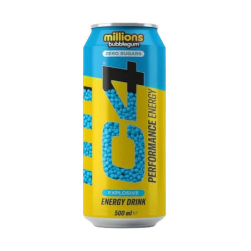 C4 EXPLOSIVE MILLIONS BUBBLEGUM ENERGY DRINK 500ML