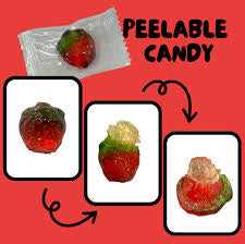 JUICY JELLY PEELED GUMMY - STRAWBERRY