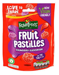 ROWNTREES - STRAWBERRY & BLACKCURRANT FRUIT PASTILLES 143g